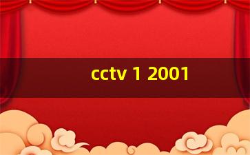 cctv 1 2001